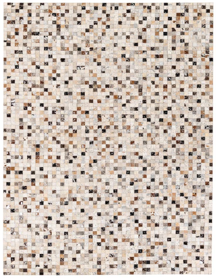 Detail image of 5' 3 x 7' 5 Cowhide Stocks Rug