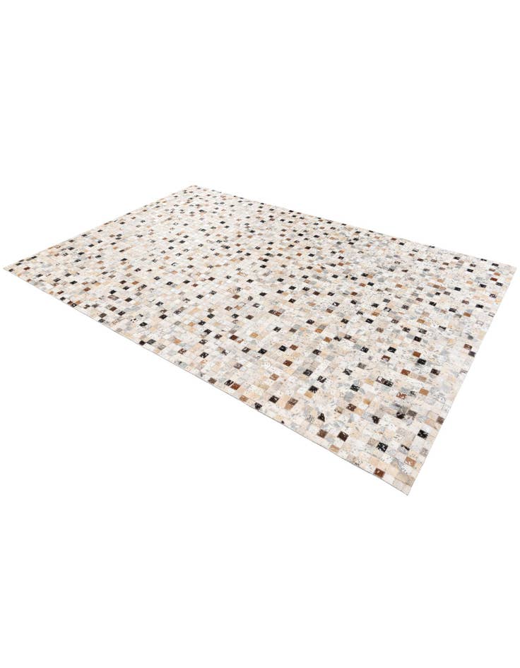 Detail image of 5' 1 x 7' 8 Cowhide Stocks Rug