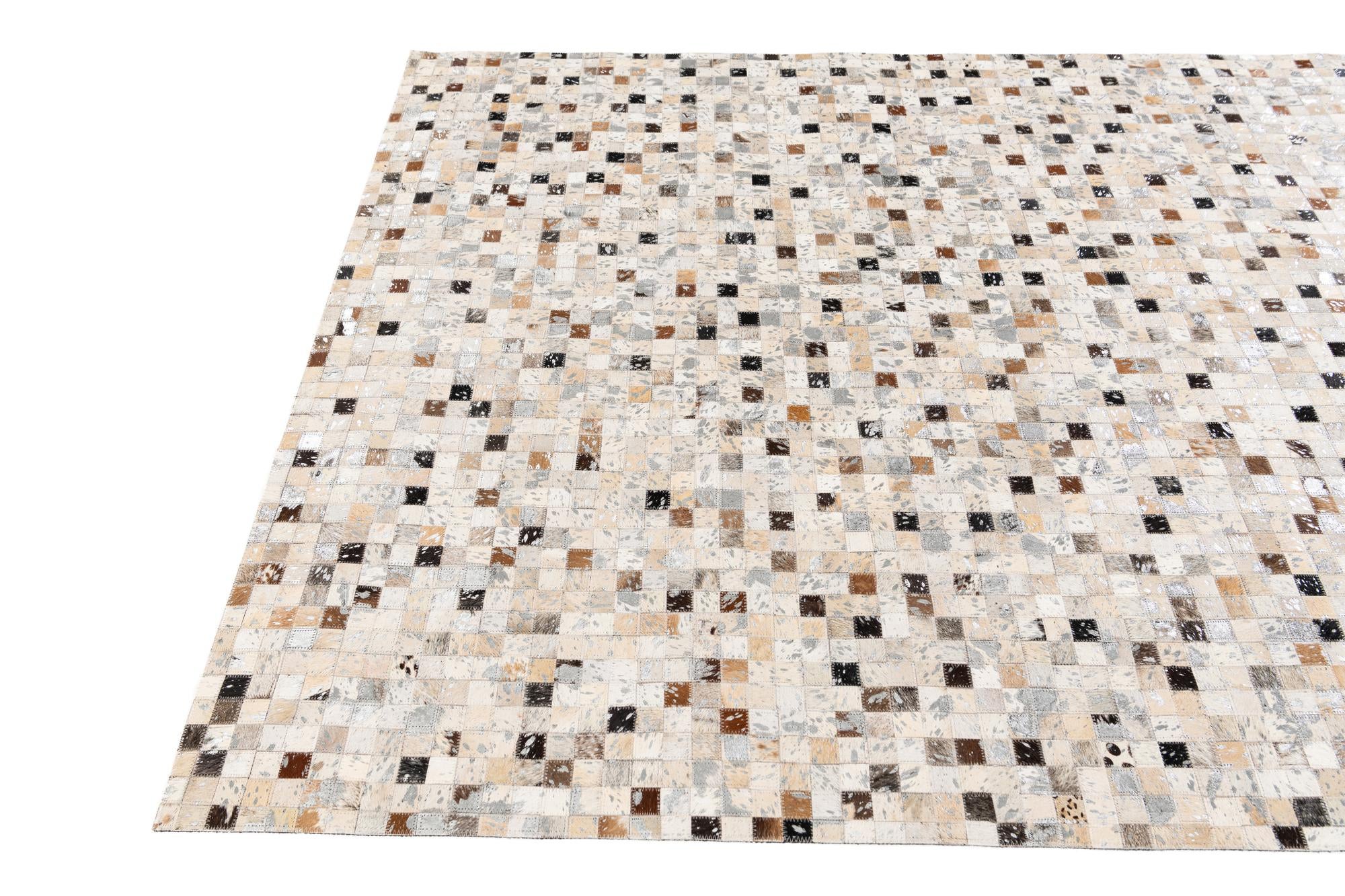 5' 1 x 7' 8 Cowhide Stocks Rug