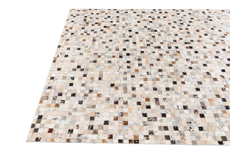 Detail image of 5' 1 x 7' 8 Cowhide Stocks Rug