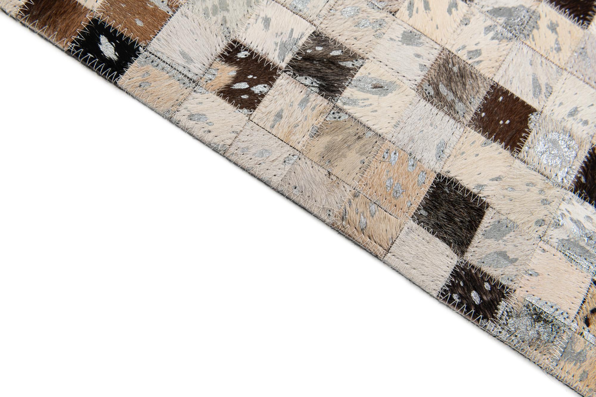 5' 1 x 7' 8 Cowhide Stocks Rug