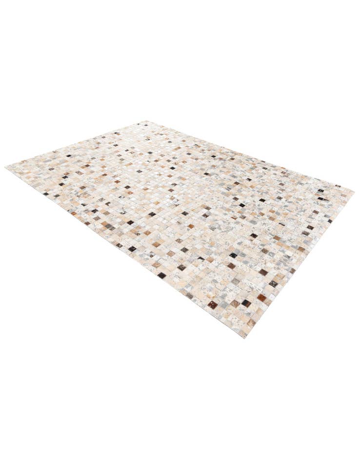 Detail image of 5' 3 x 7' 5 Cowhide Stocks Rug
