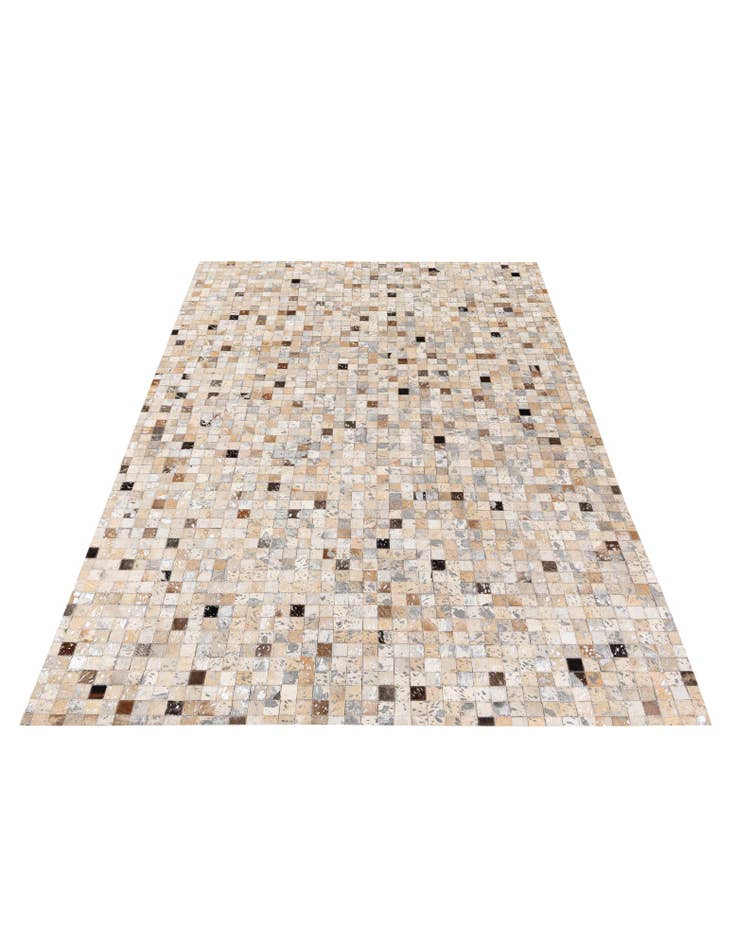 Detail image of 5' 3 x 7' 5 Cowhide Stocks Rug