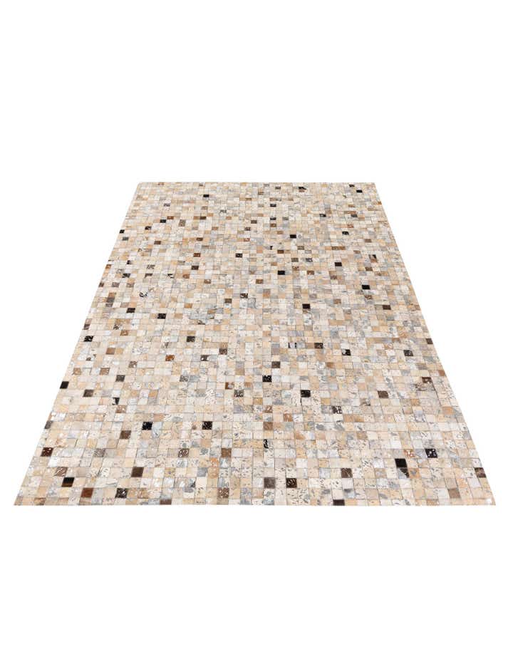 5' 3 x 7' 5 Cowhide Stocks Rug