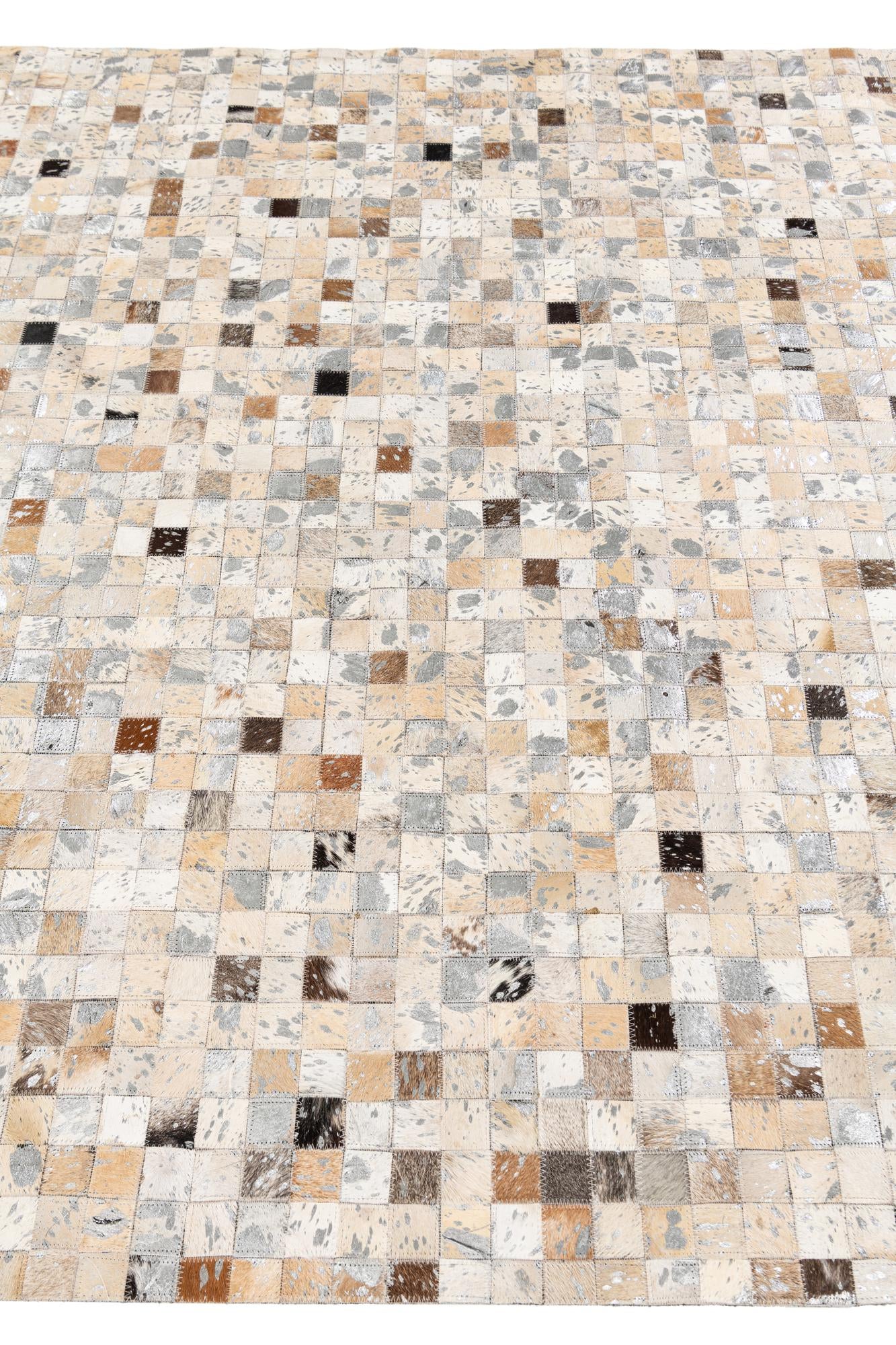5' 3 x 7' 5 Cowhide Stocks Rug