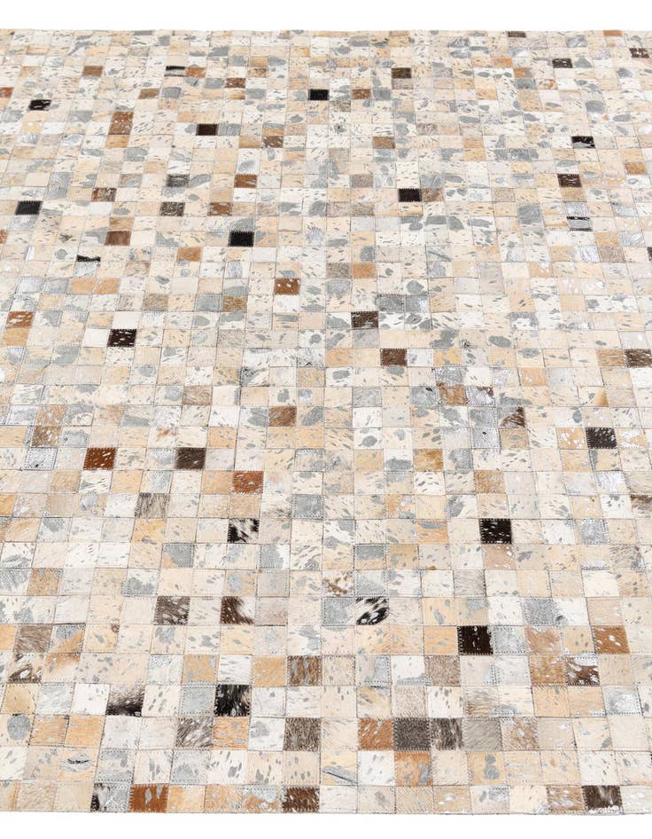 Detail image of 5' 3 x 7' 5 Cowhide Stocks Rug