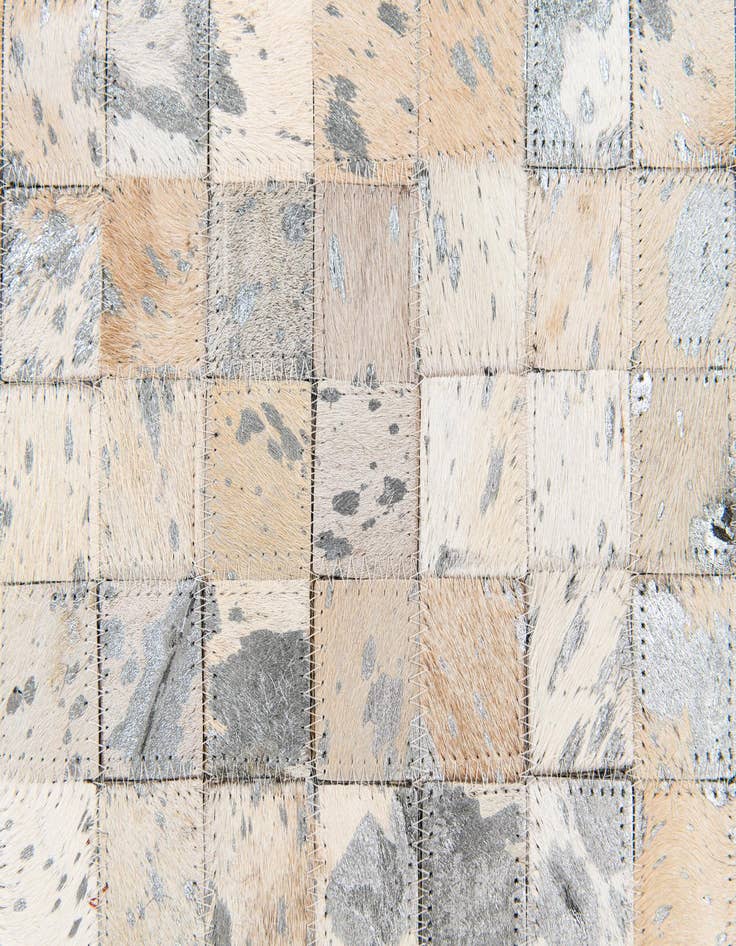 Detail image of 5' 3 x 7' 5 Cowhide Stocks Rug