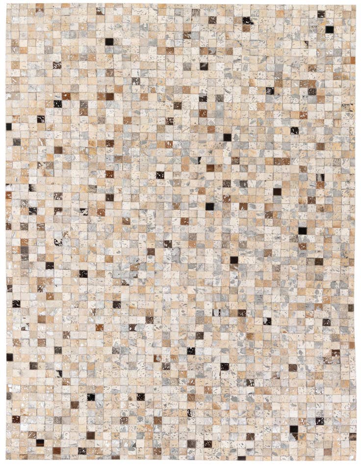 Detail image of 5' 3 x 7' 5 Cowhide Stocks Rug
