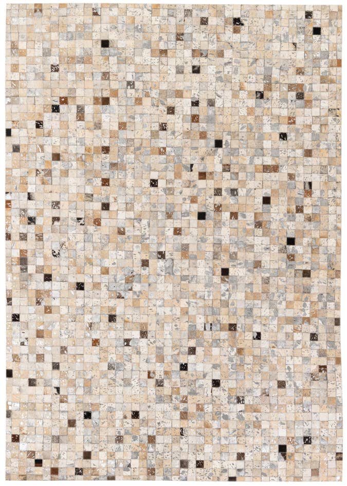Detail image of 5' 3 x 7' 5 Cowhide Stocks Rug