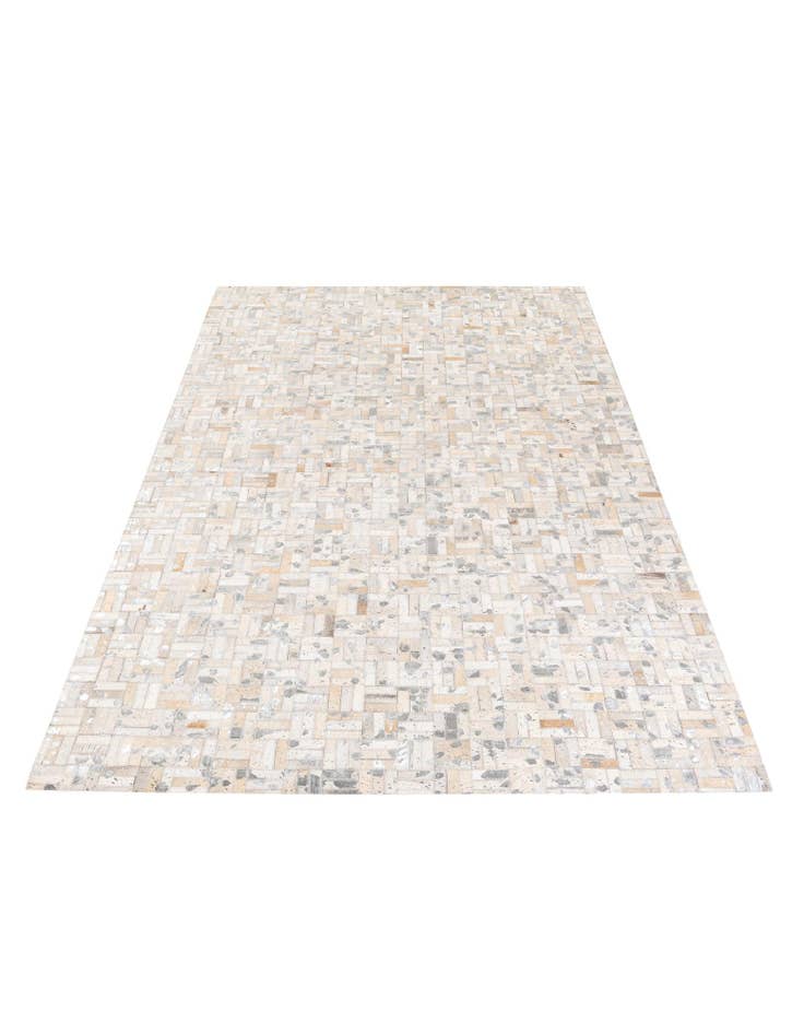 Detail image of 4' 11 x 8' 1 Cowhide Stocks Rug