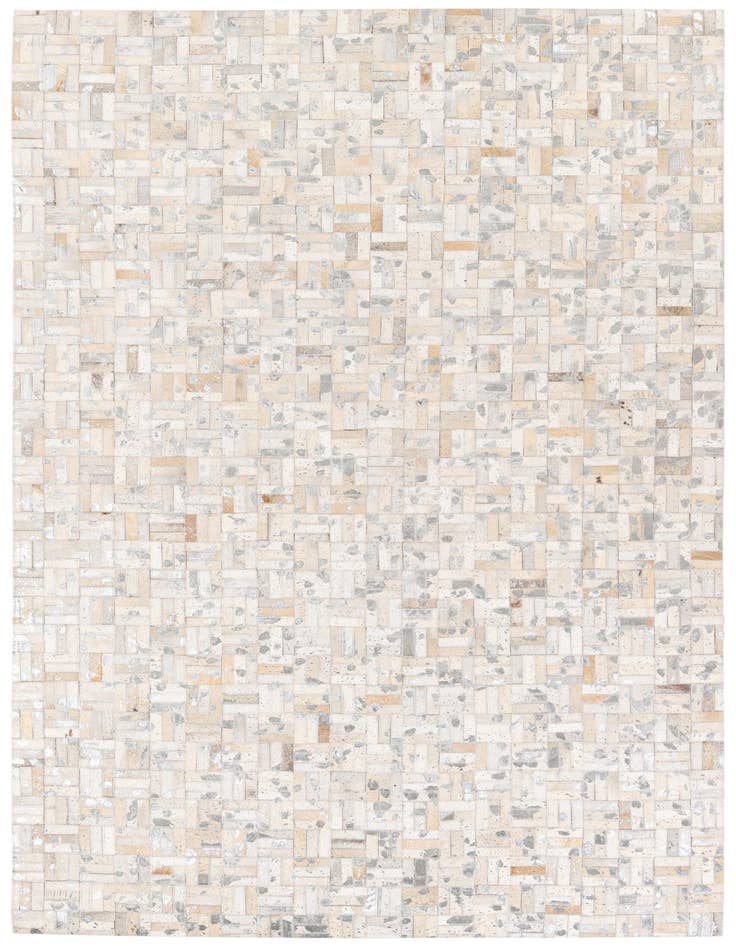 Detail image of 4' 11 x 8' 1 Cowhide Stocks Rug