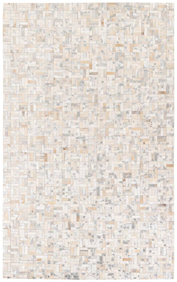 Detail image of 4' 11 x 8' 1 Cowhide Stocks Rug