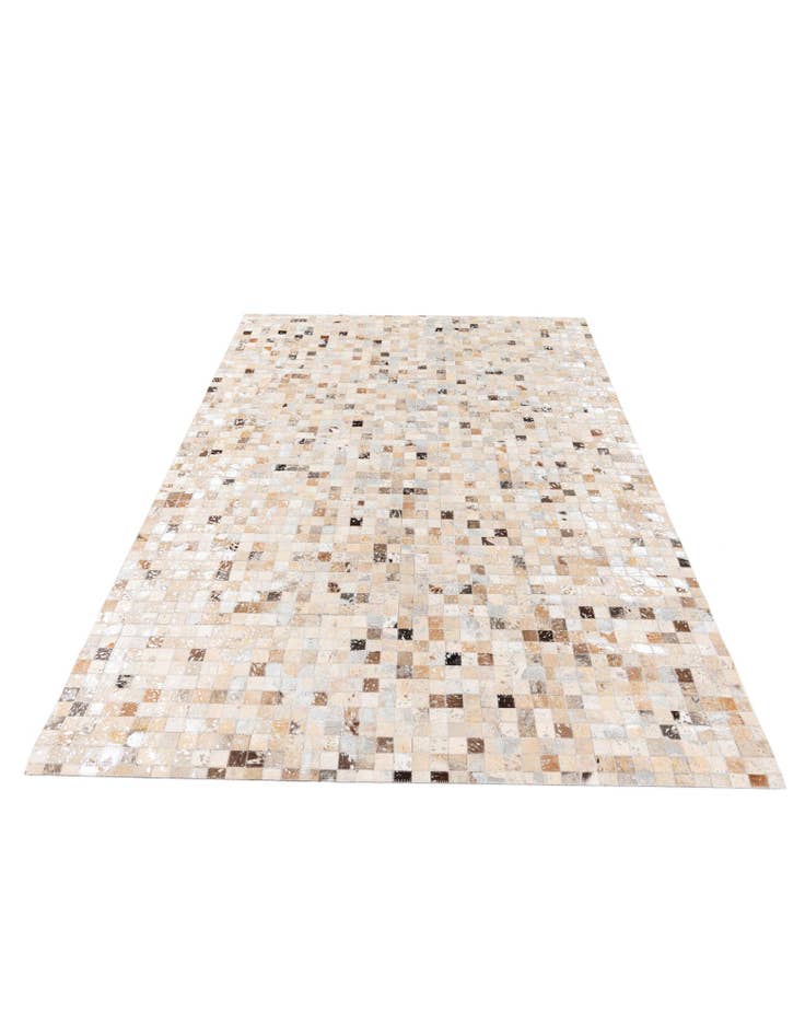 Detail image of 5' 2 x 7' 5 Cowhide Stocks Rug