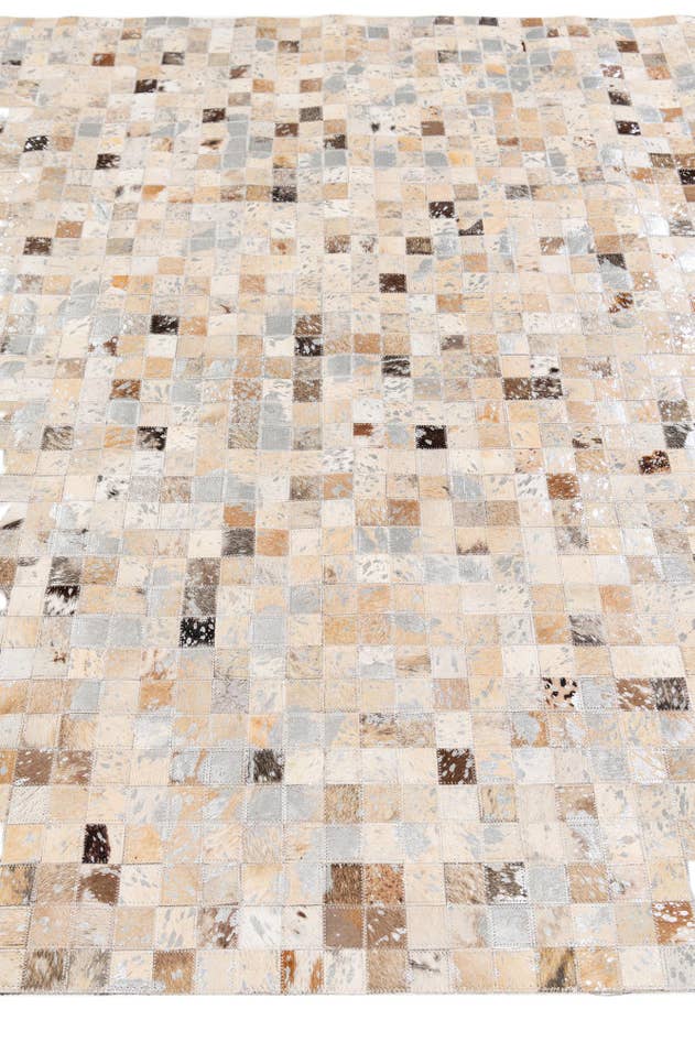 Detail image of 5' 2 x 7' 5 Cowhide Stocks Rug