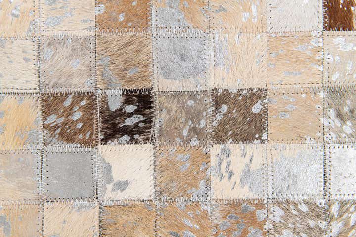 5' 2 x 7' 5 Cowhide Stocks Rug