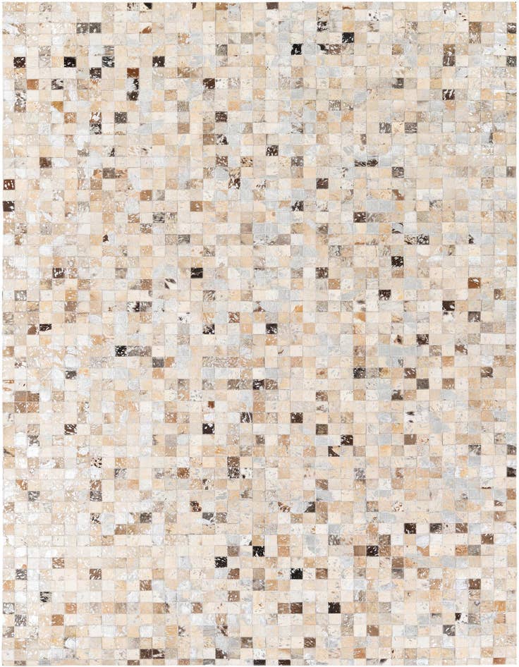 Detail image of 5' 2 x 7' 5 Cowhide Stocks Rug