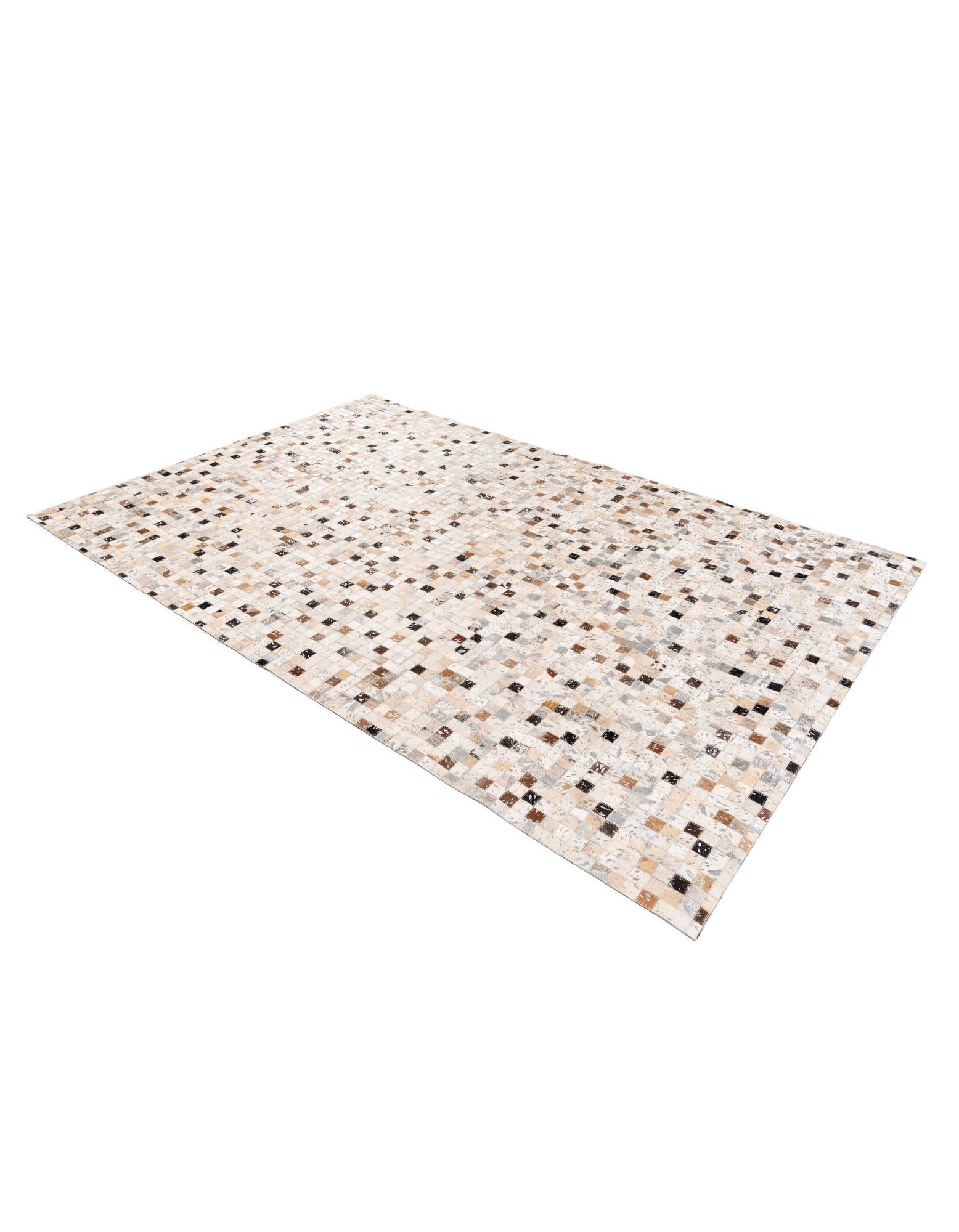 5' 1 x 7' 7 Cowhide Stocks Rug