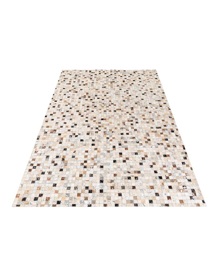 Detail image of 5' 1 x 7' 7 Cowhide Stocks Rug