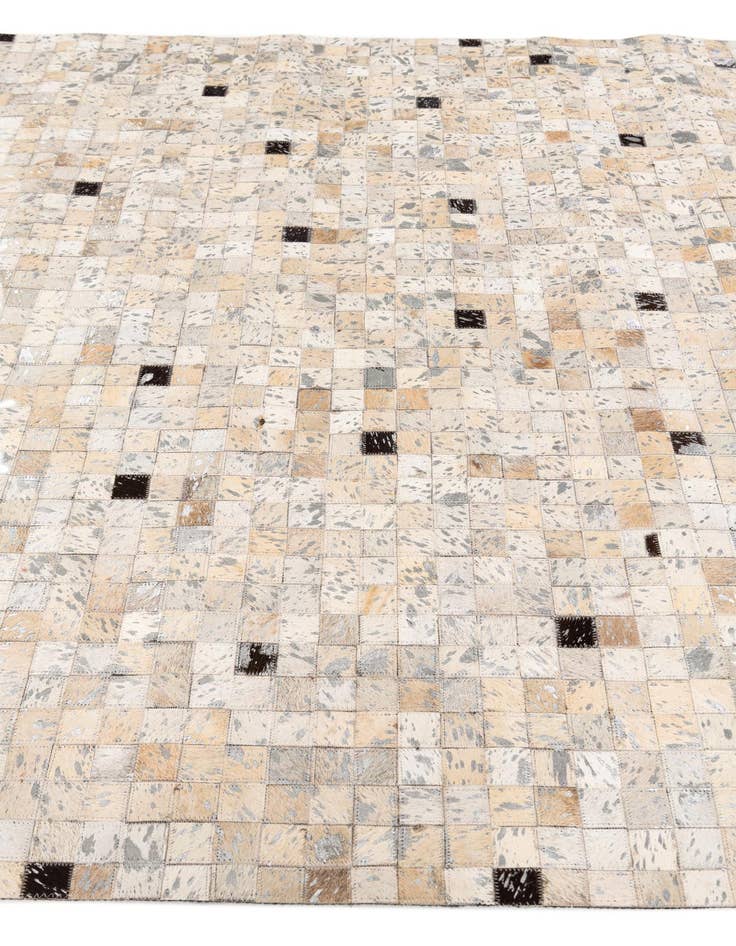 Detail image of 5' 4 x 7' 6 Cowhide Stocks Rug