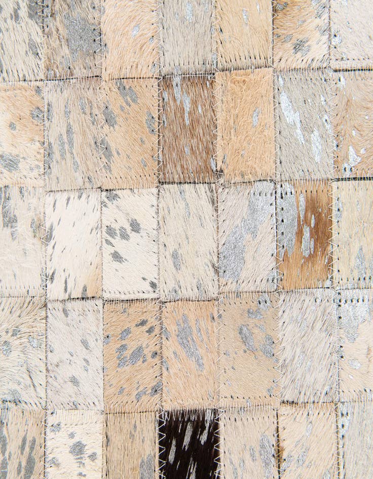 Detail image of 5' 4 x 7' 6 Cowhide Stocks Rug