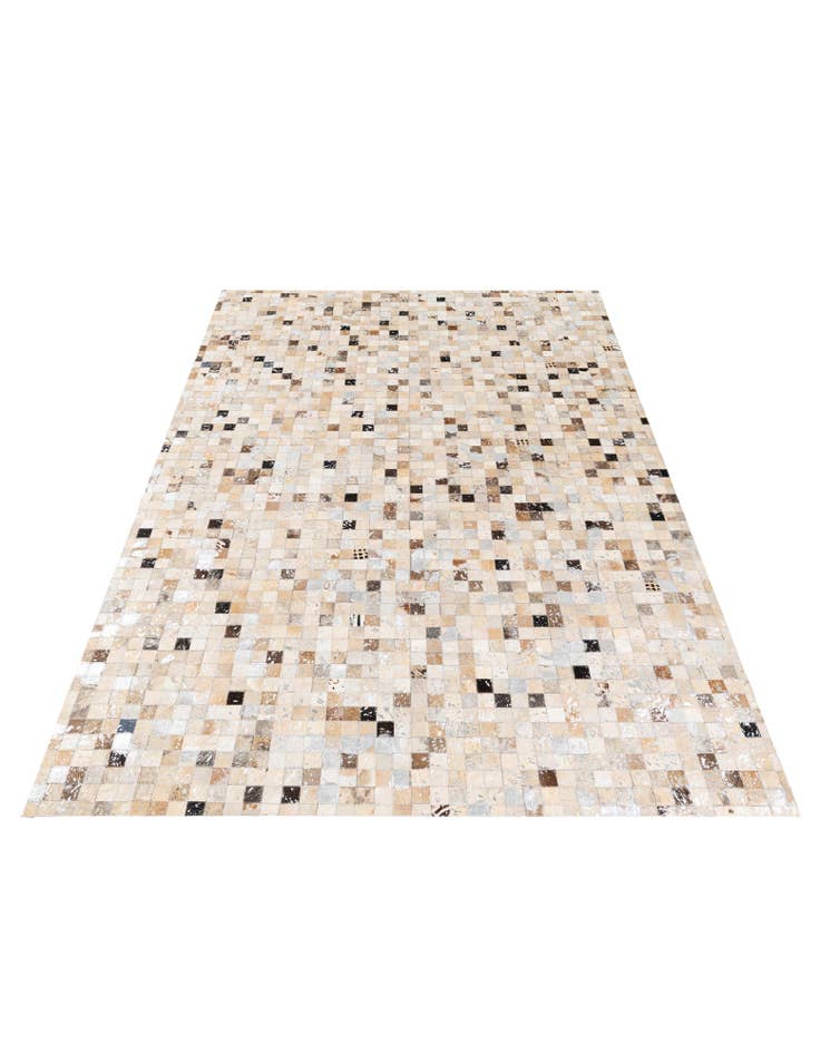 Detail image of 5' 3 x 7' 6 Cowhide Stocks Rug