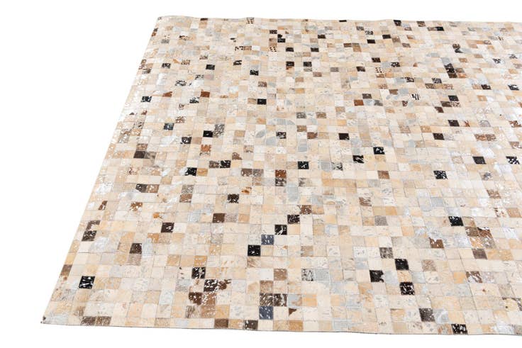 Detail image of 5' 3 x 7' 6 Cowhide Stocks Rug