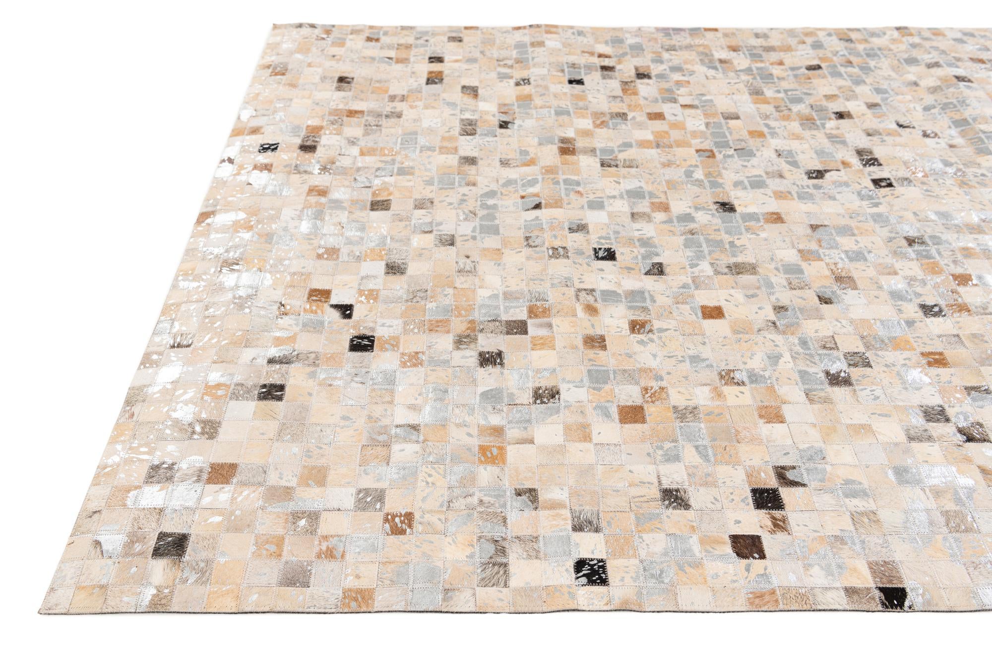 5' 5 x 7' 8 Cowhide Stocks Rug