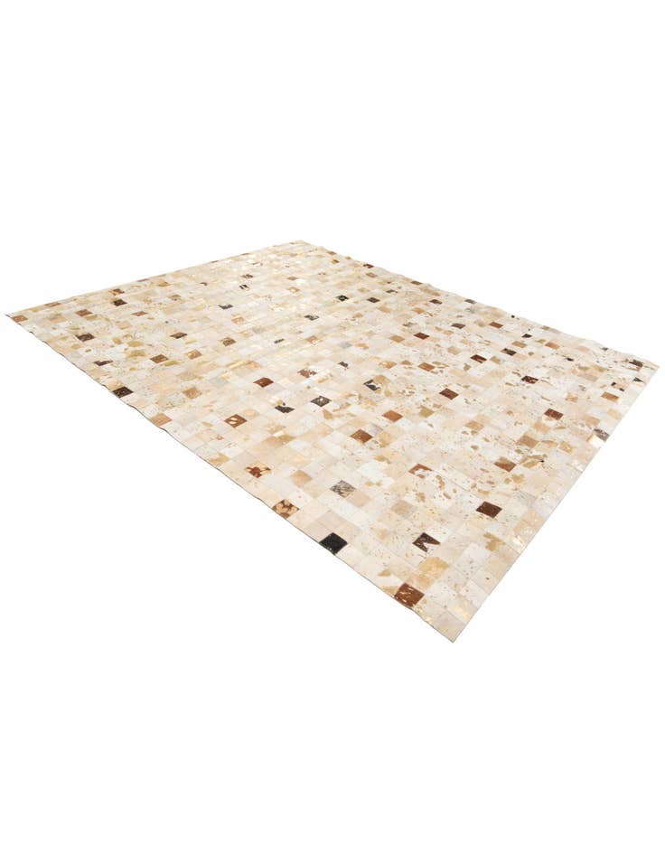 Detail image of 8' 1 x 9' 9 Cowhide Stocks Rug