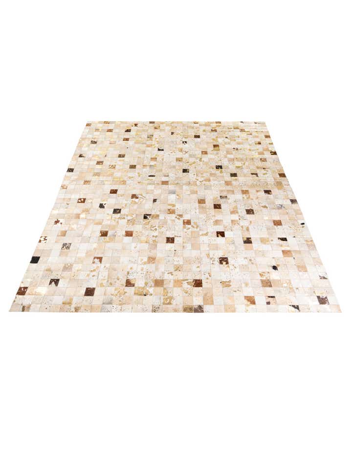 8' 1 x 9' 9 Cowhide Stocks Rug