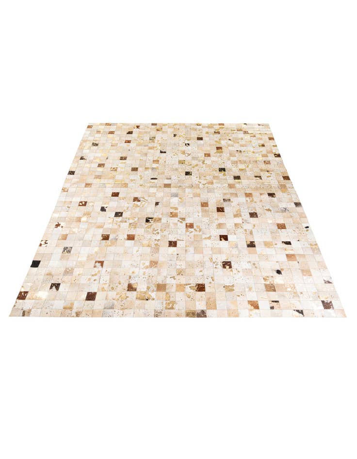 Detail image of 8' 1 x 9' 9 Cowhide Stocks Rug