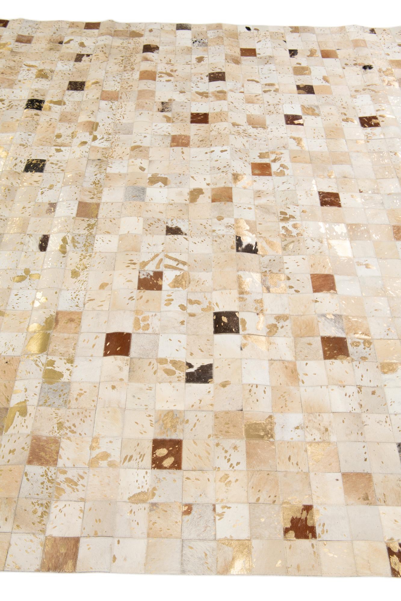8' 1 x 9' 9 Cowhide Stocks Rug