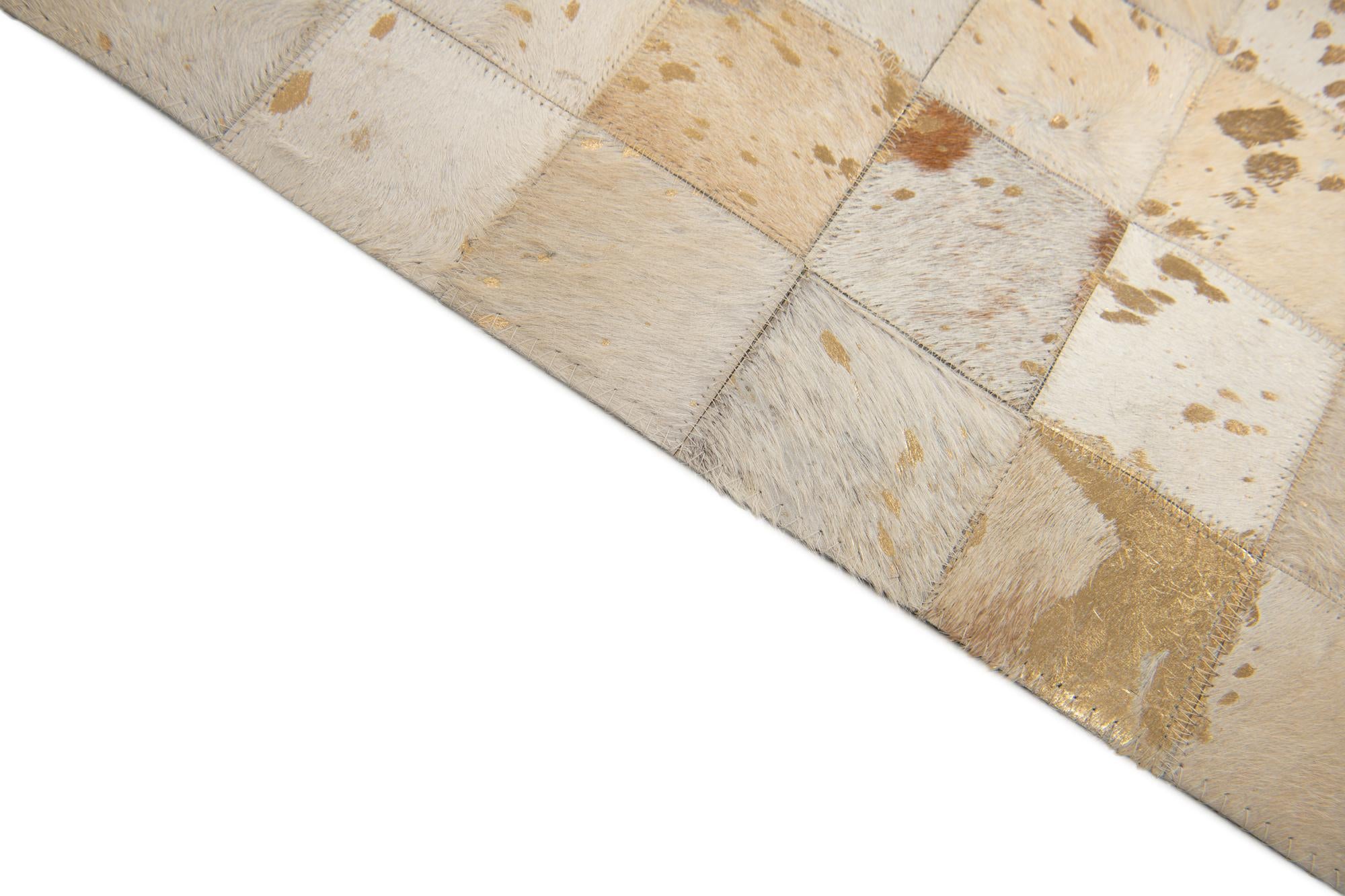 8' 1 x 9' 9 Cowhide Stocks Rug