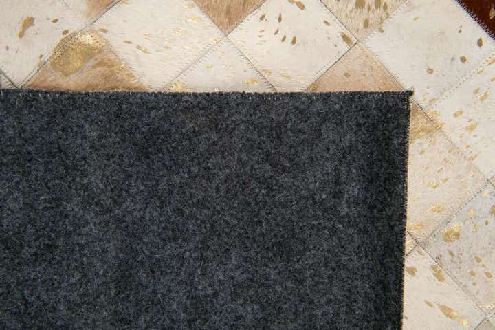 8' 1 x 9' 9 Cowhide Stocks Rug