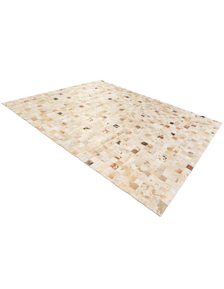 Detail image of 8' 1 x 9' 8 Cowhide Stocks Rug