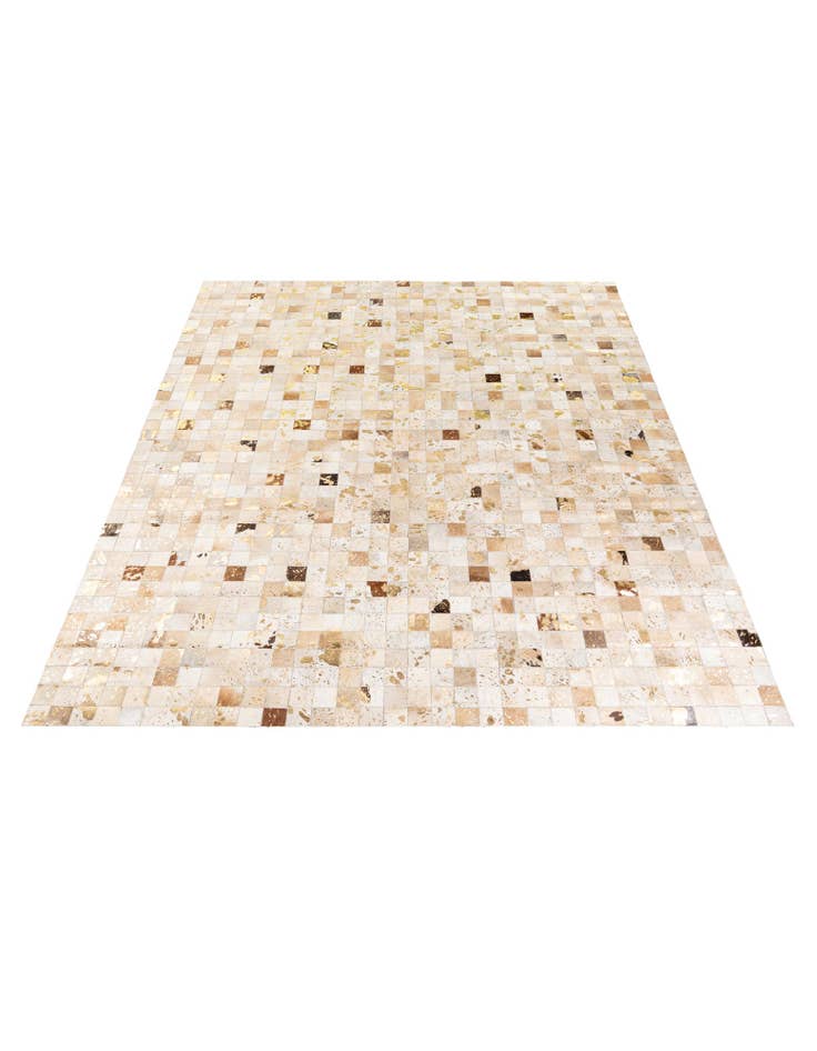 Detail image of 8' 1 x 9' 8 Cowhide Stocks Rug