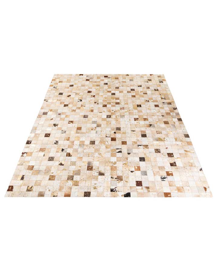 7' 10 x 9' 9 Cowhide Stocks Rug