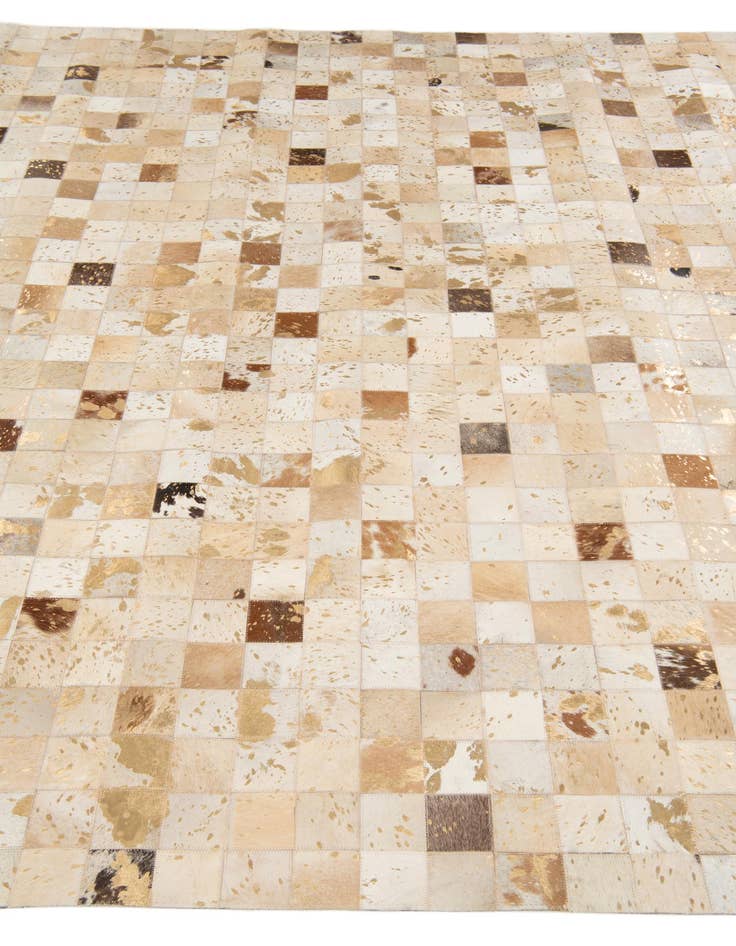 Detail image of 7' 10 x 9' 9 Cowhide Stocks Rug