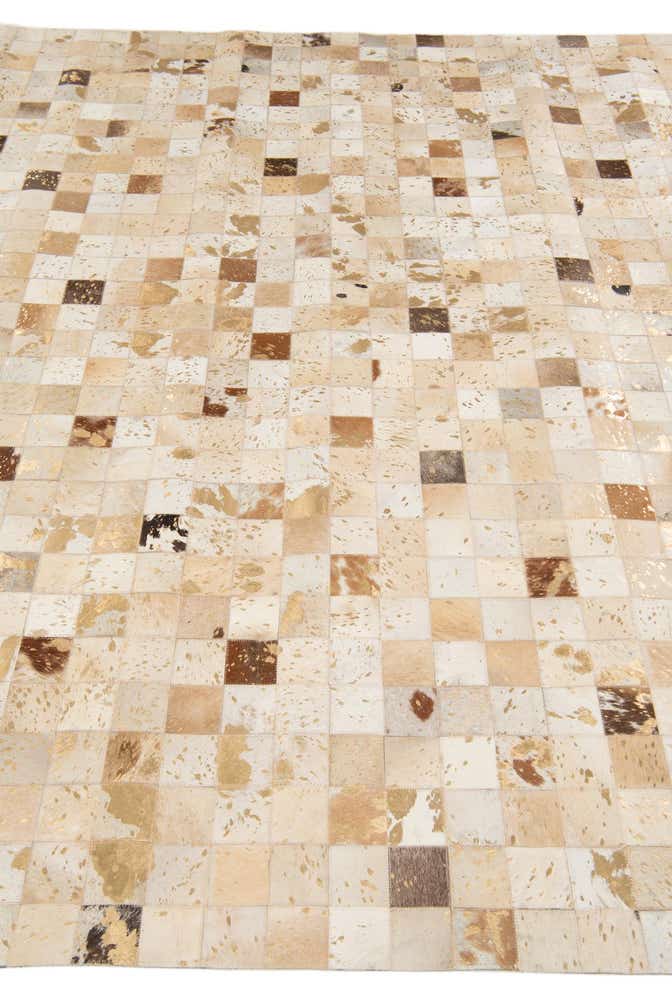 7' 10 x 9' 9 Cowhide Stocks Rug