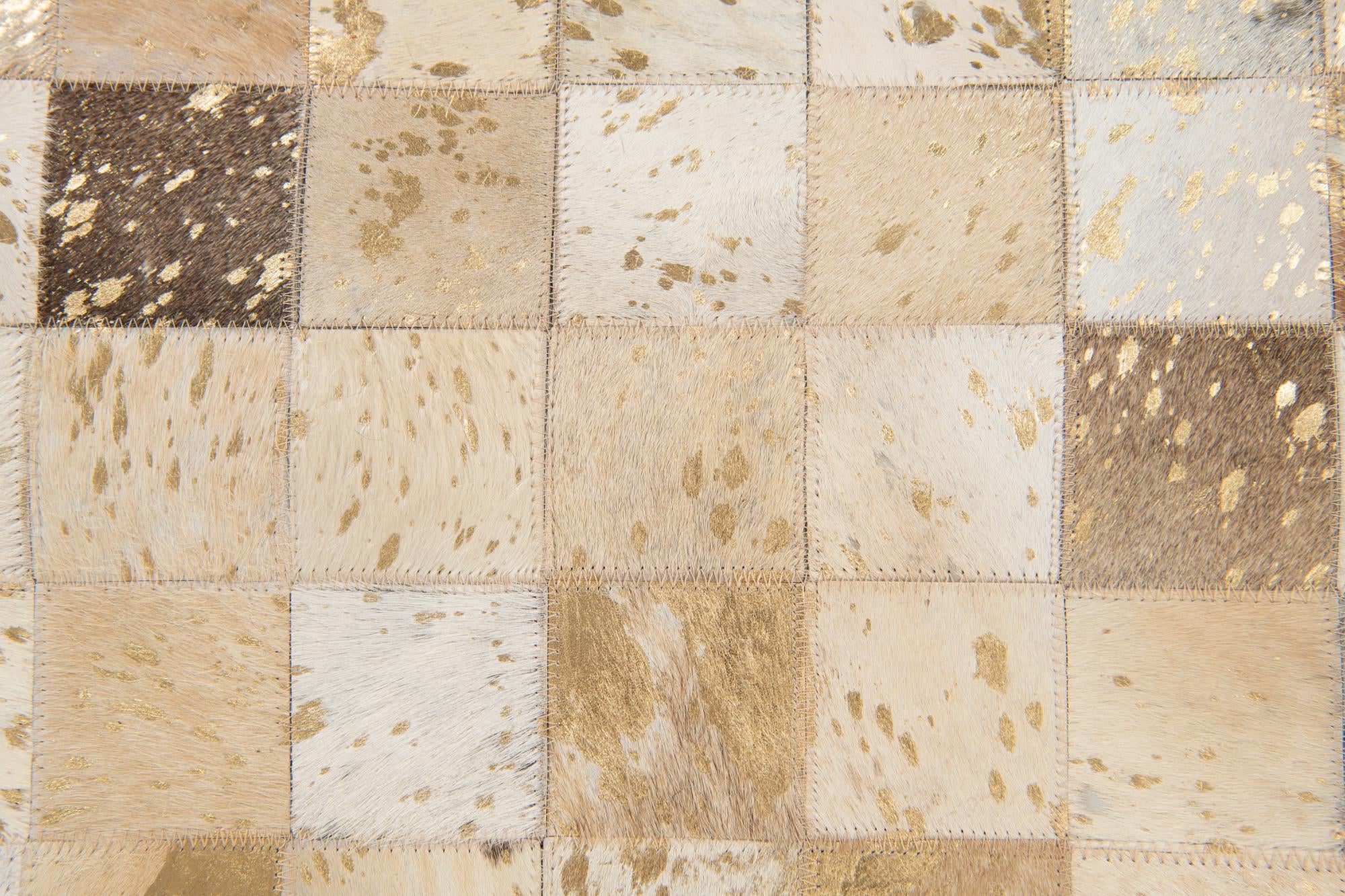 7' 10 x 9' 9 Cowhide Stocks Rug