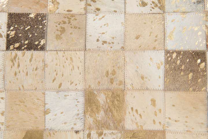 7' 10 x 9' 9 Cowhide Stocks Rug