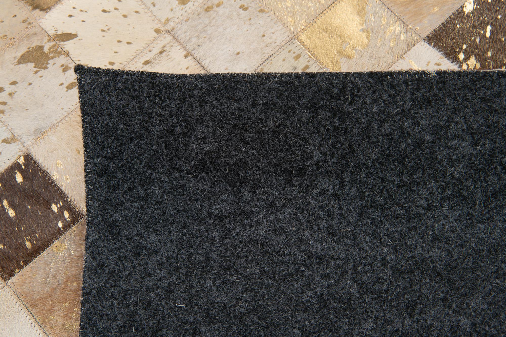 7' 10 x 9' 9 Cowhide Stocks Rug