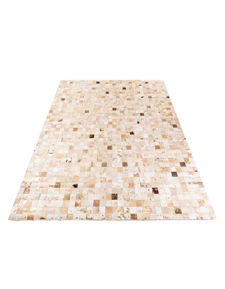 Detail image of 8' x 9' 9 Cowhide Stocks Rug