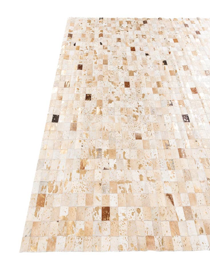 Detail image of 8' x 9' 9 Cowhide Stocks Rug