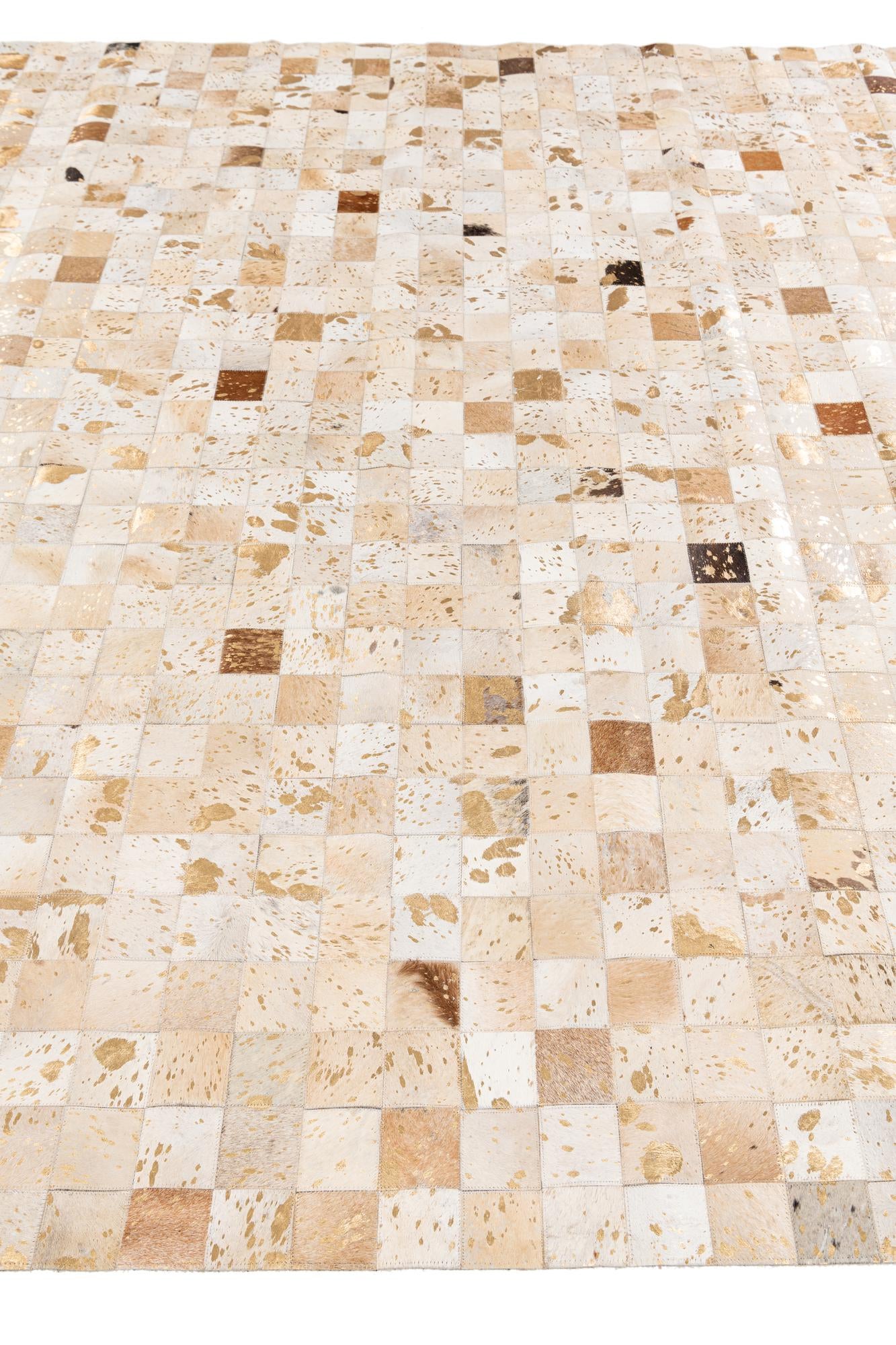 8' x 9' 9 Cowhide Stocks Rug