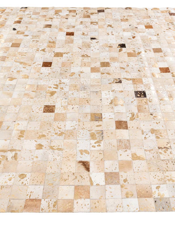 Detail image of 8' x 9' 9 Cowhide Stocks Rug