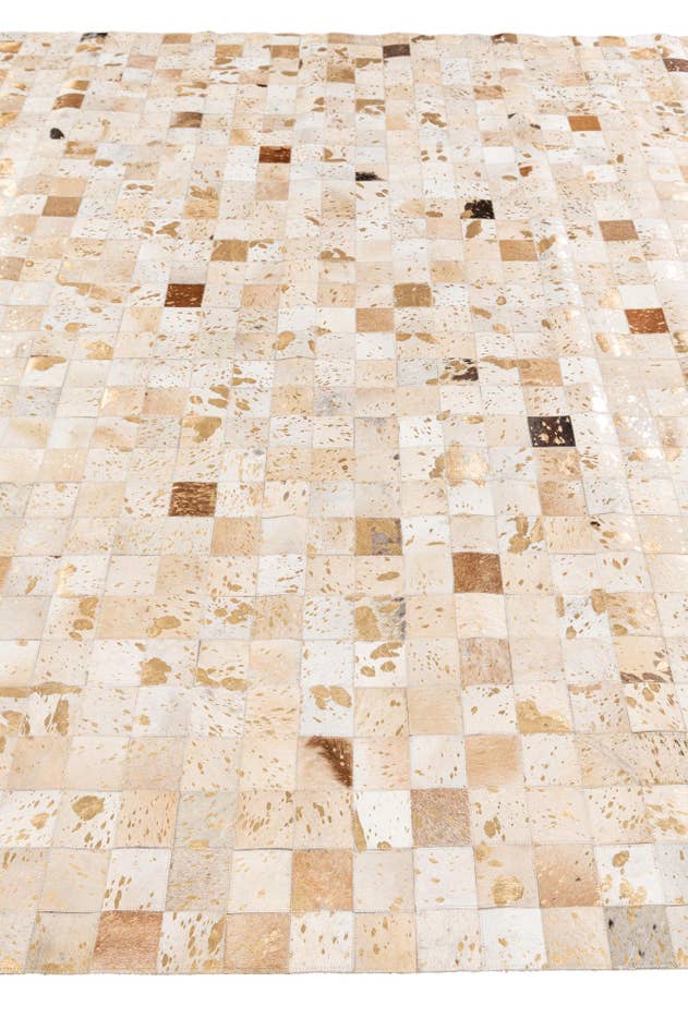 Detail image of 8' x 9' 9 Cowhide Stocks Rug