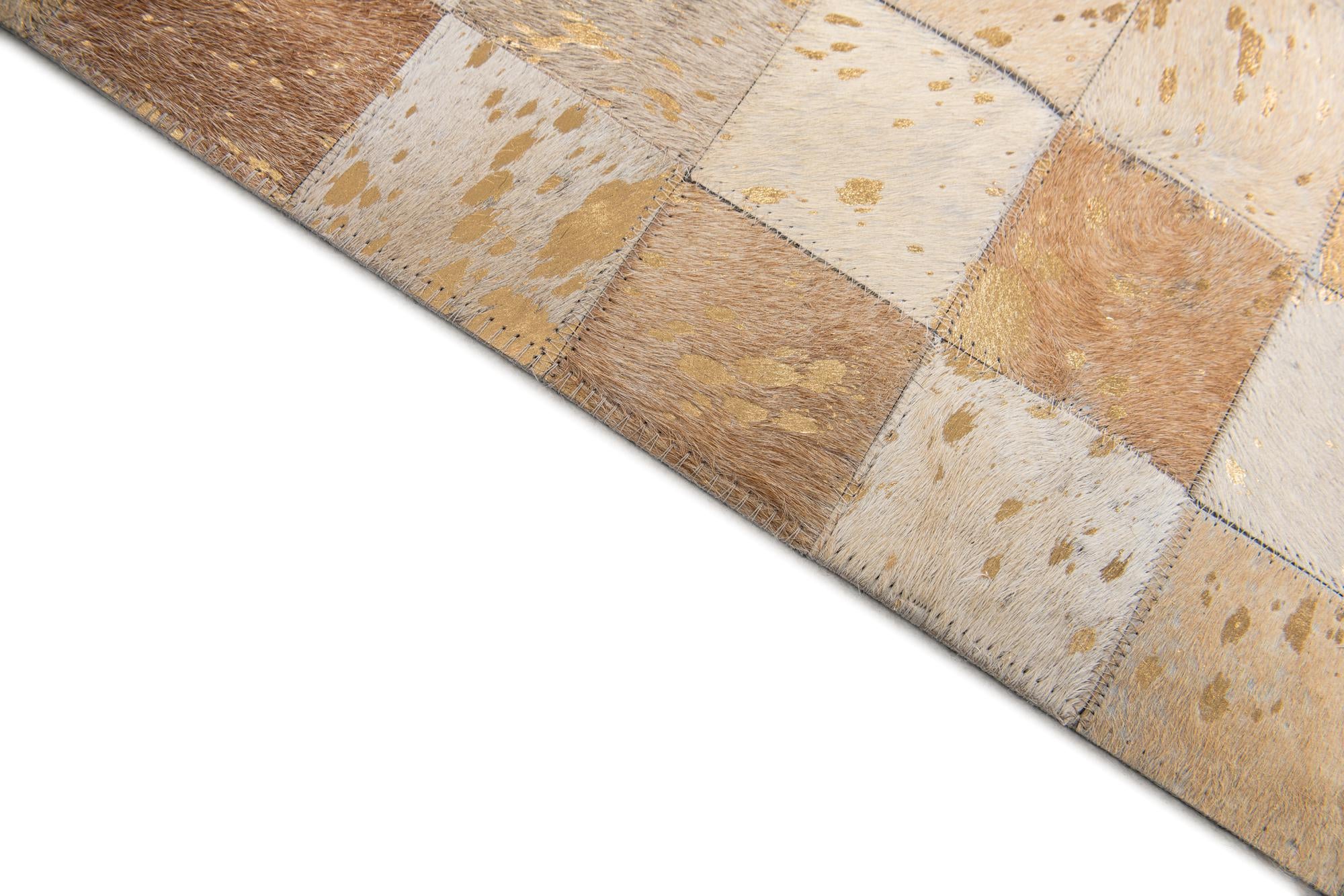 8' x 9' 9 Cowhide Stocks Rug