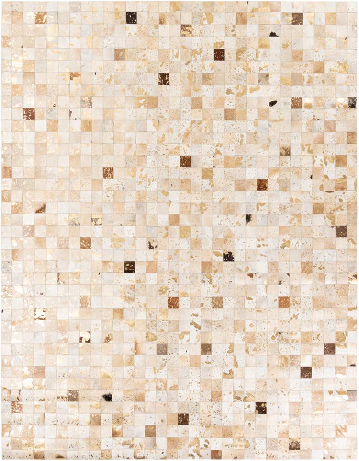 Detail image of 8' x 9' 9 Cowhide Stocks Rug
