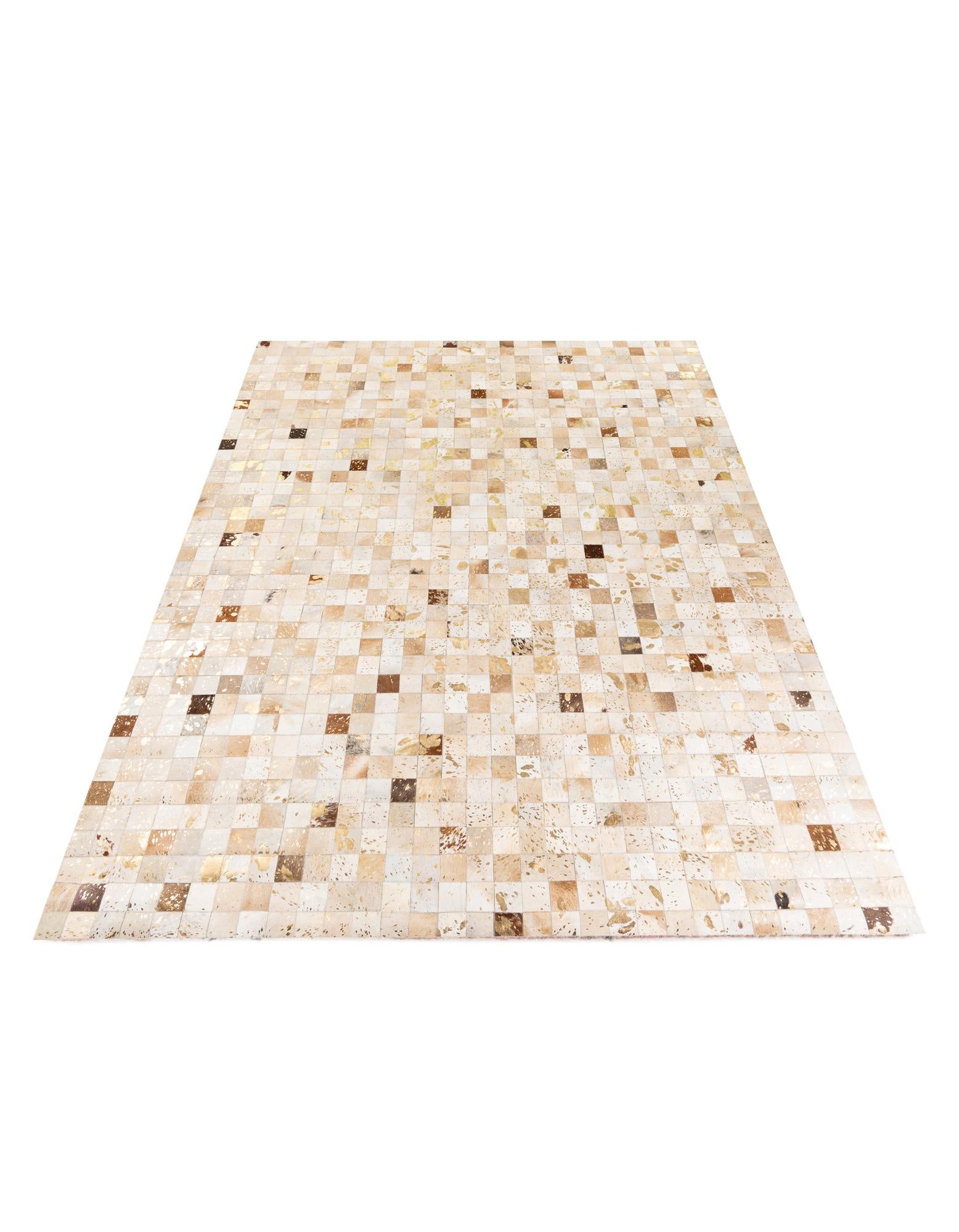 7' 10 x 9' 9 Cowhide Stocks Rug