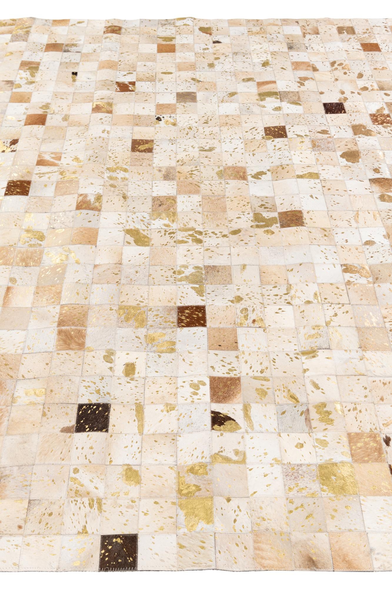 7' 10 x 9' 9 Cowhide Stocks Rug